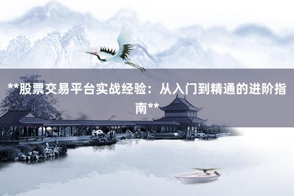 **股票交易平台实战经验：从入门到精通的进阶指南**