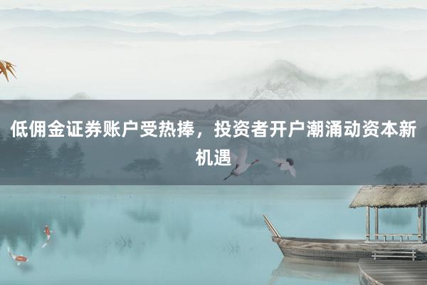低佣金证券账户受热捧，投资者开户潮涌动资本新机遇