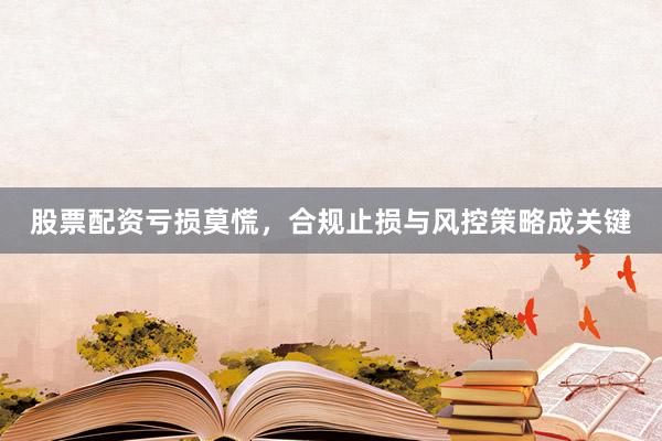 股票配资亏损莫慌，合规止损与风控策略成关键