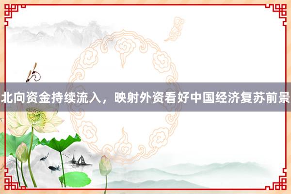 北向资金持续流入，映射外资看好中国经济复苏前景